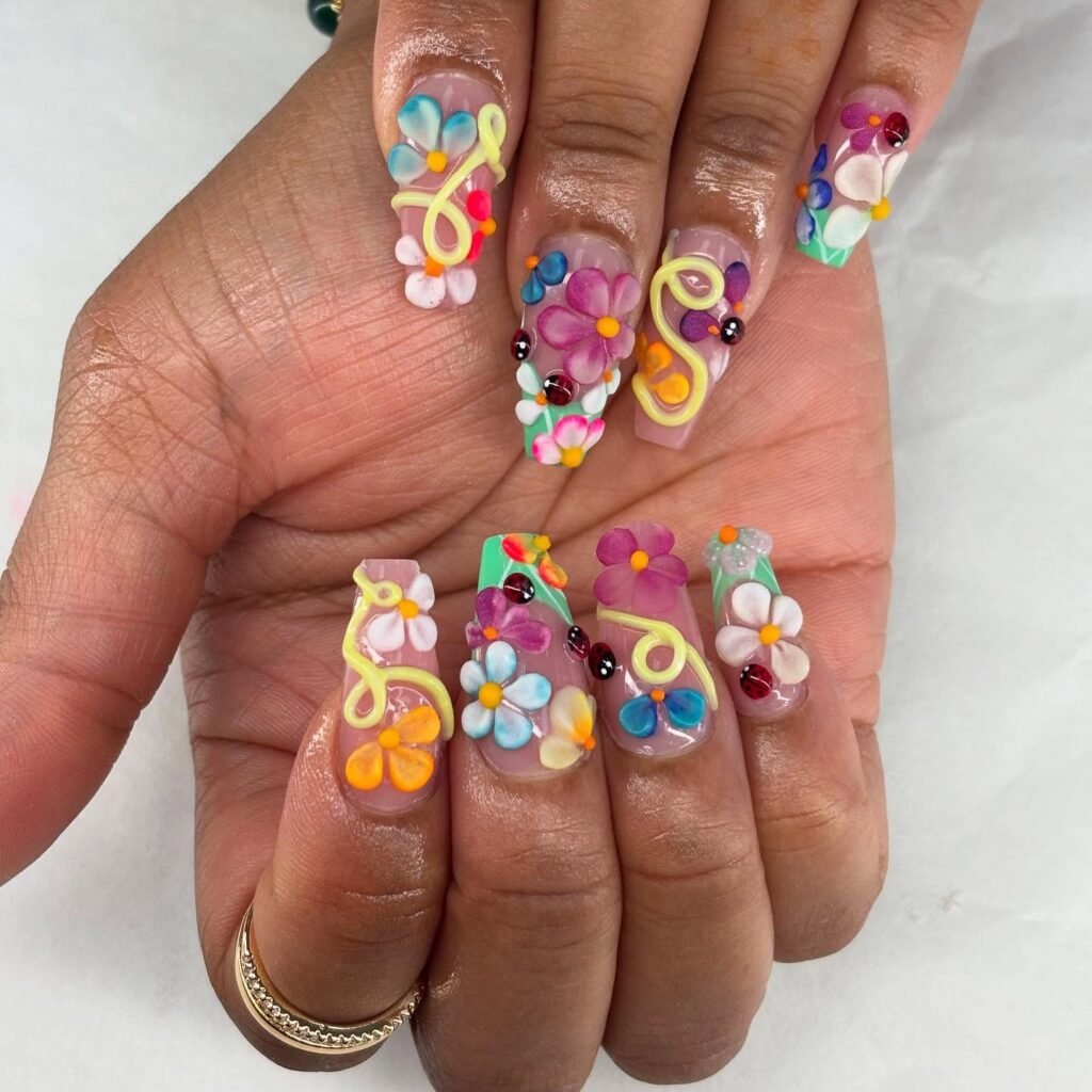  3D Garden Nails