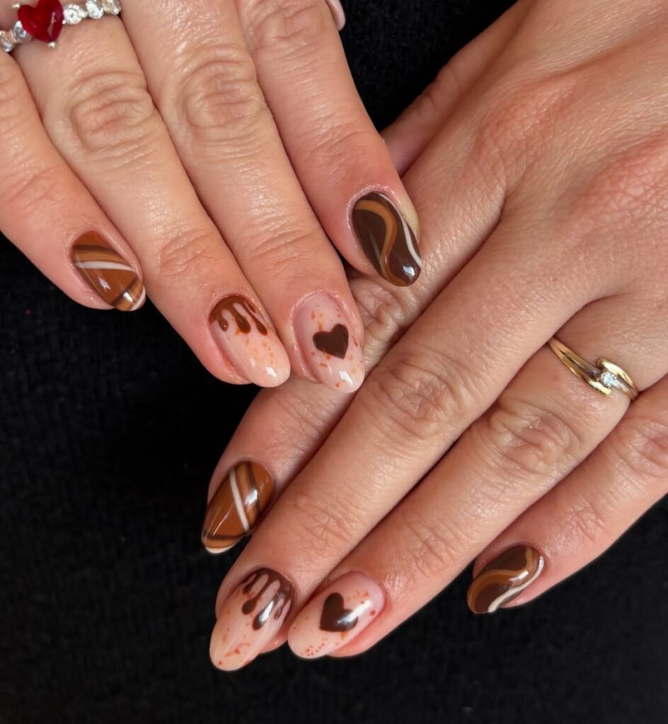 Chocolate Heart Swirls