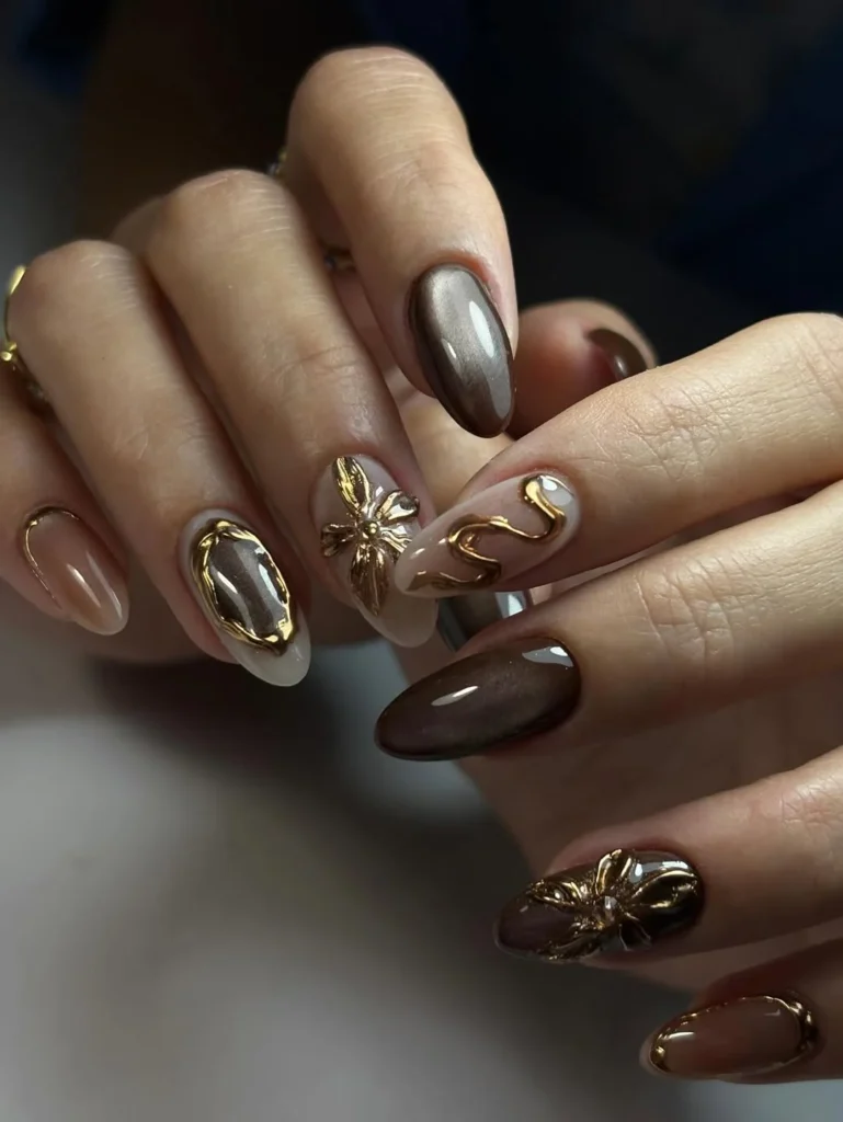 Coffee Gold Accents