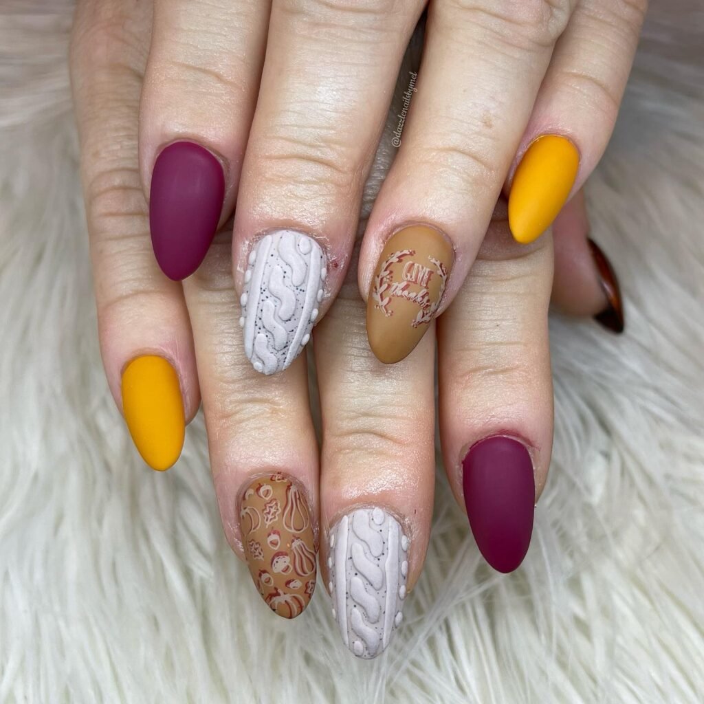  Cozy Sweater Nails