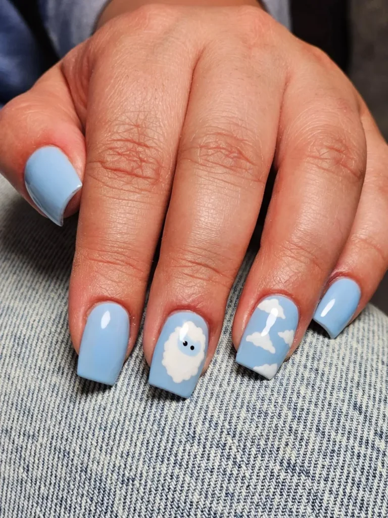 Cute Cloud Nails