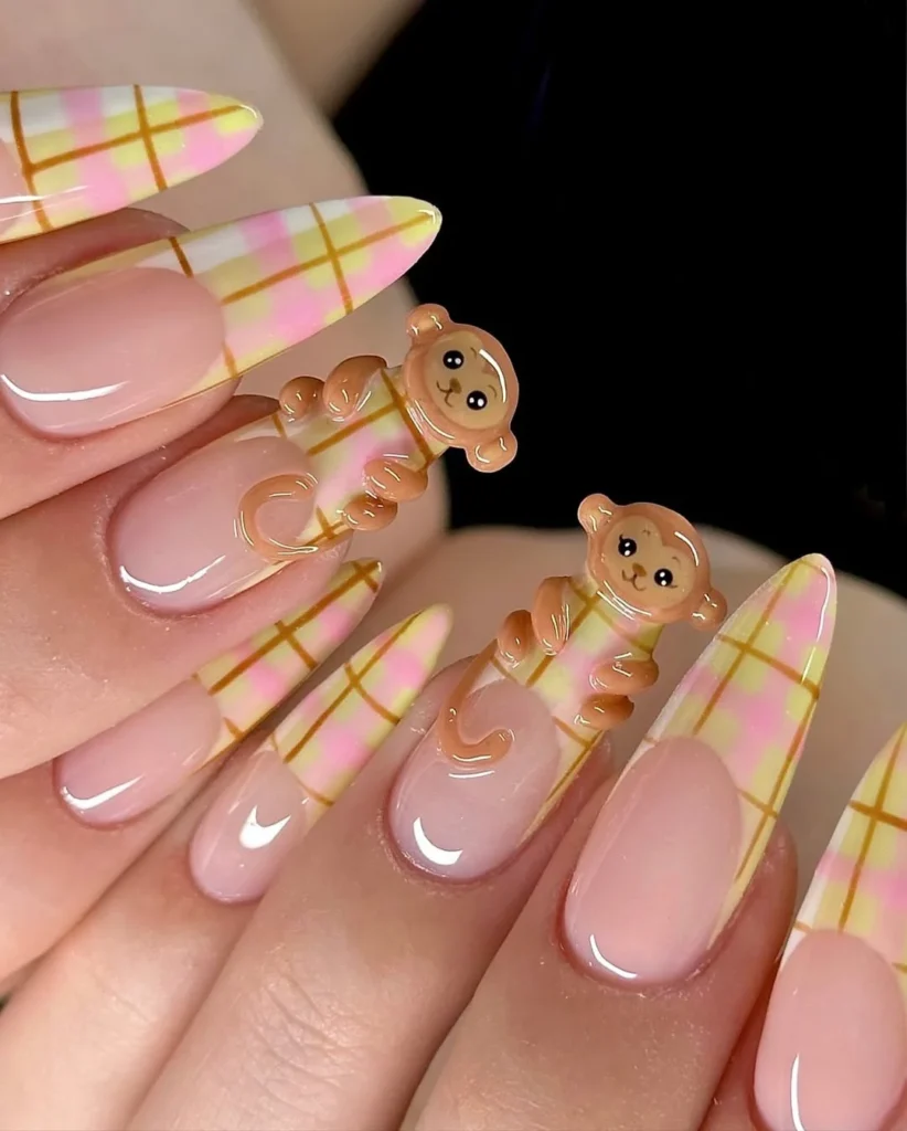 Cute Monkey Nails