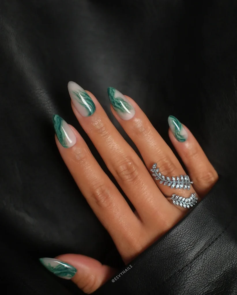  Emerald Marble Swirl