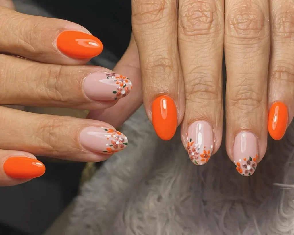 Floral Orange Garden