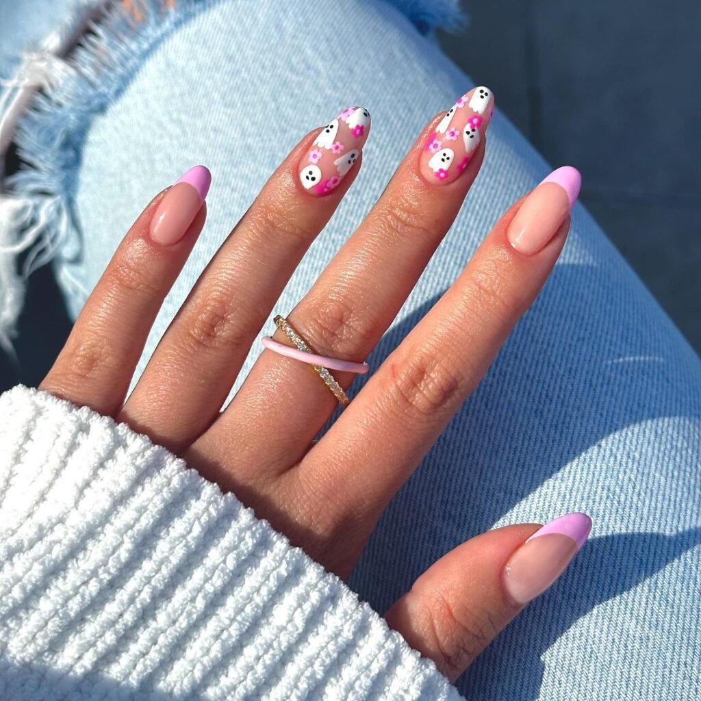  Floral Pink Ghosts