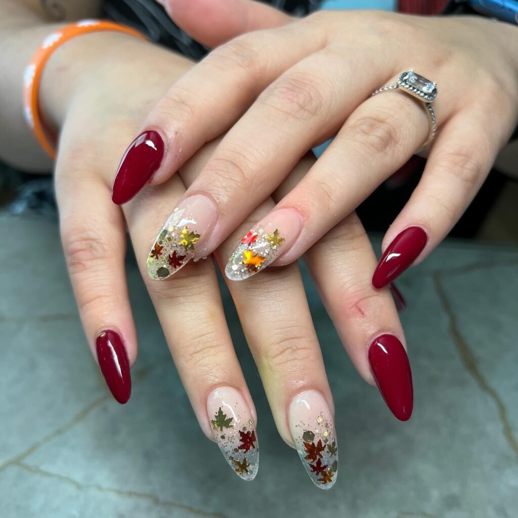 . Leafy Glitter Glow