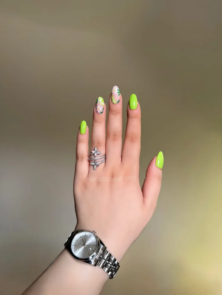 Lime Floral Pop