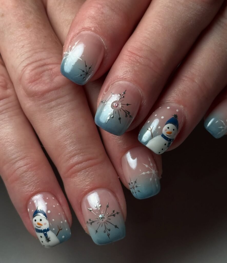 Pink Glitter Snowflakes