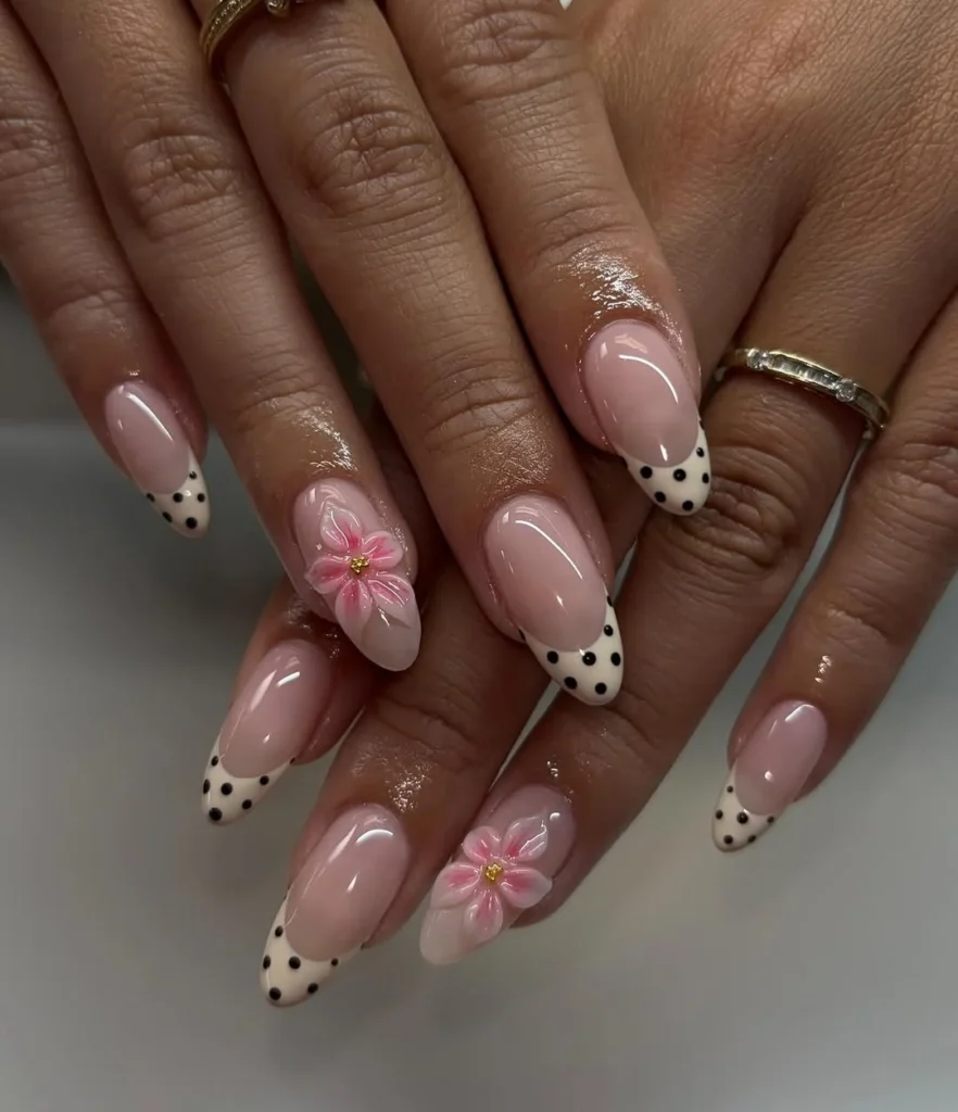 Pink Petal Dots