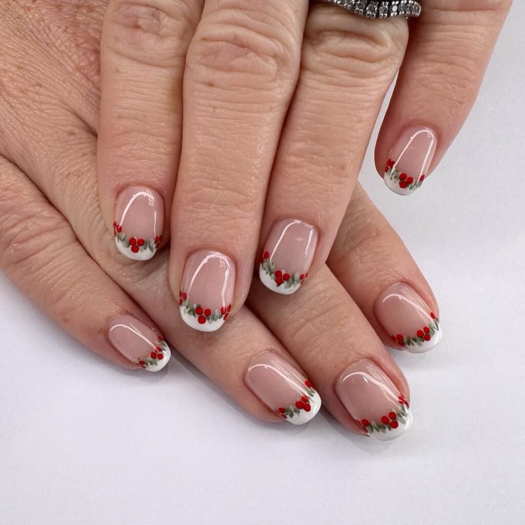 Polka Dot Holly Tips