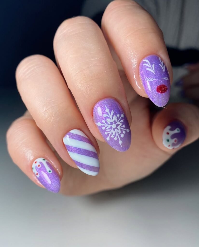  Purple Snowy Delight