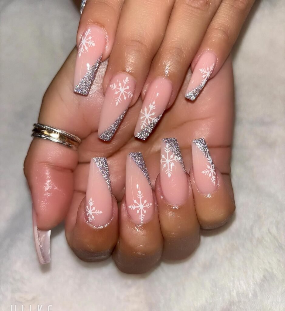 . Silver-Tipped Snowflakes