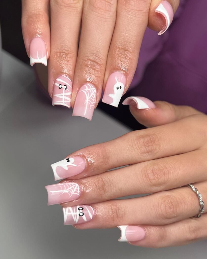 Soft Pink French Ghosts