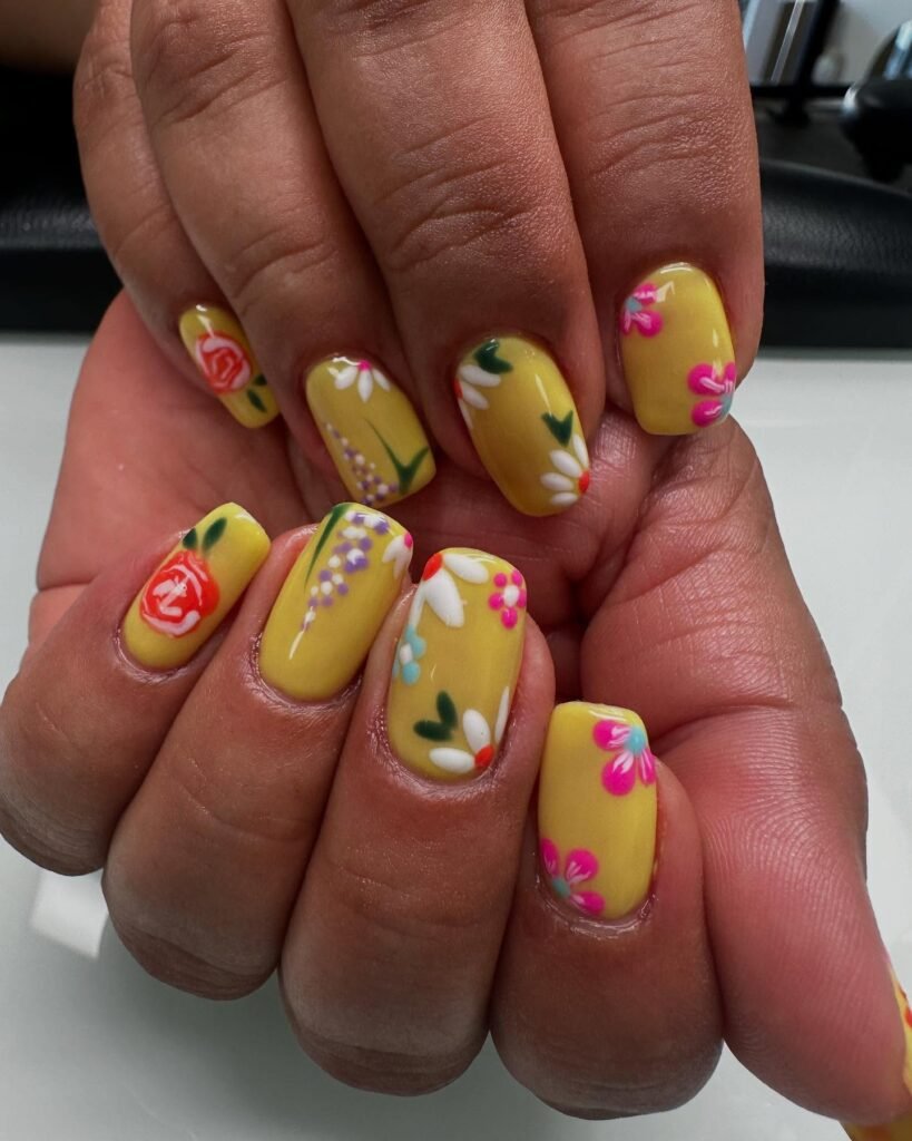  Sunny Yellow Florals