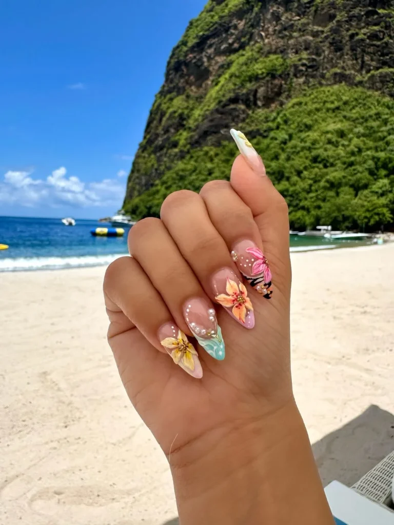 Tropical Beach Nails