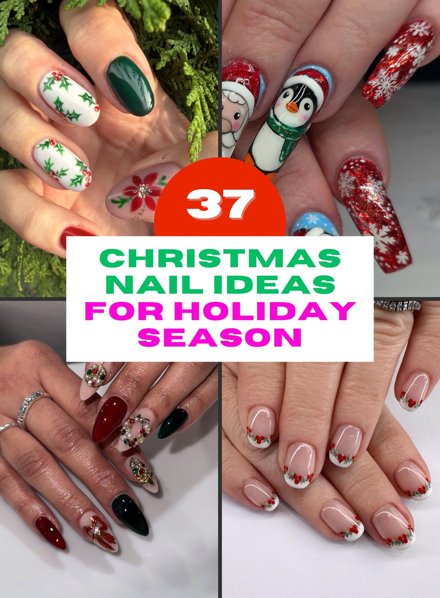 Christmas Nail Ideas for Holiday Season Nail