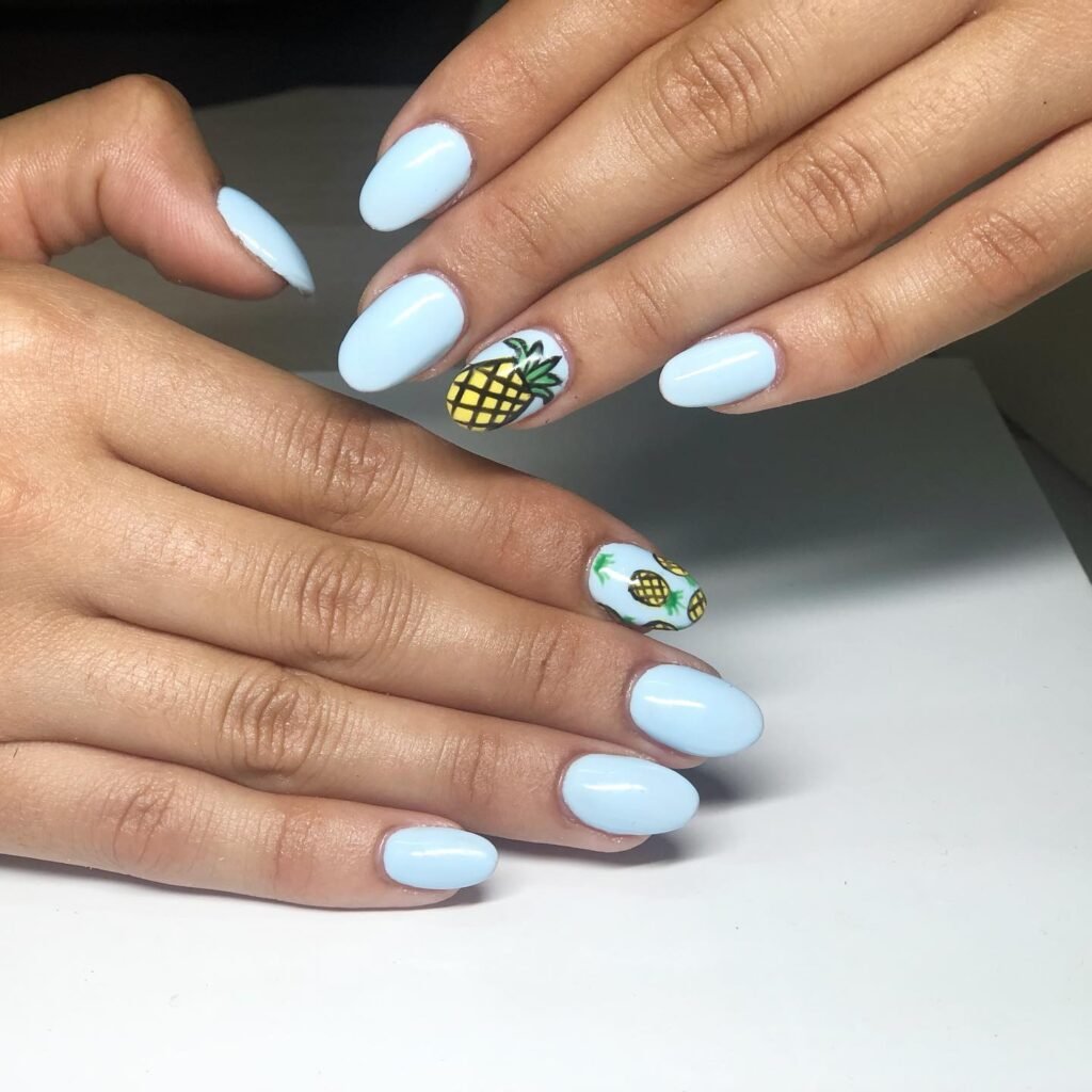 Baby Blue Pineapple Pair