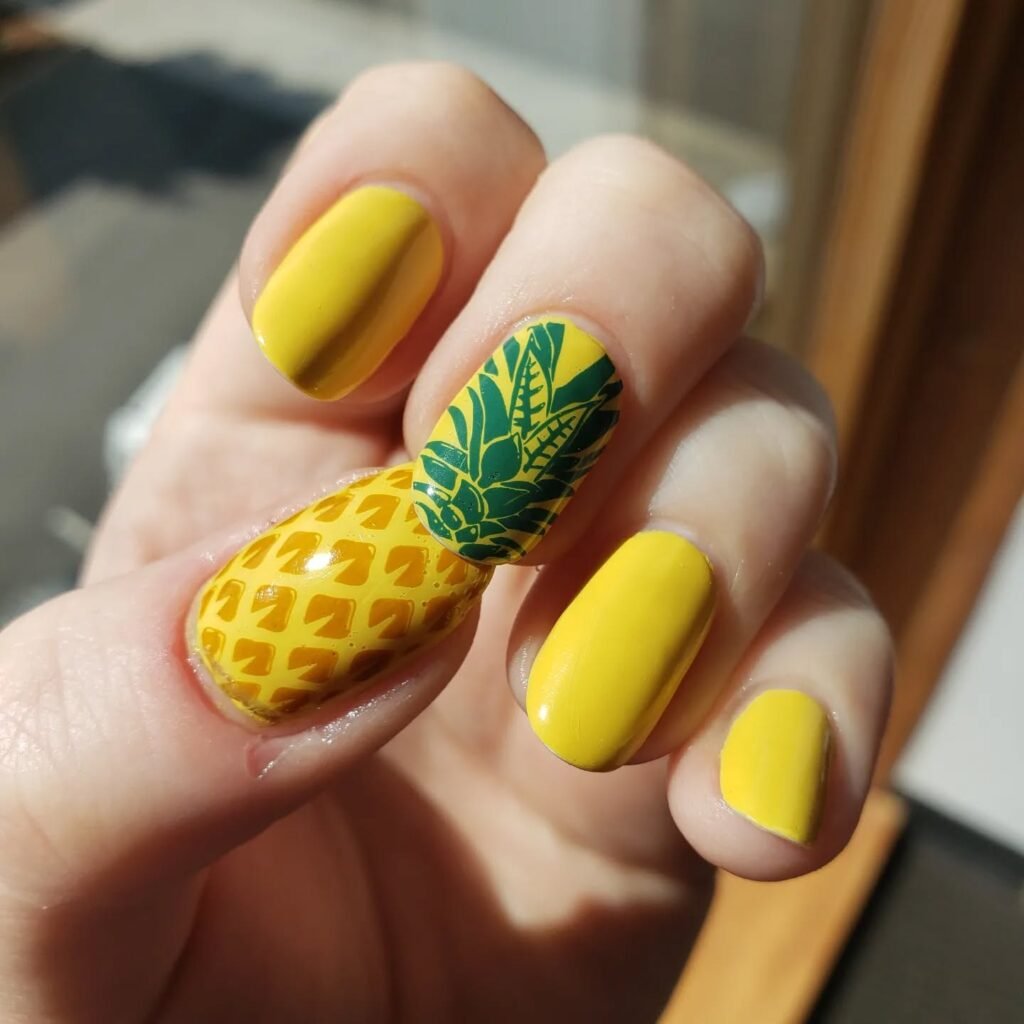  Bold Yellow Pineapple Duo