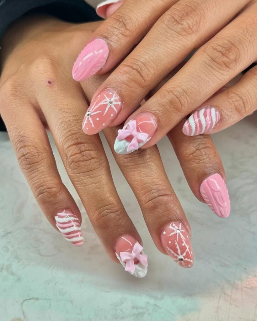 Bow Accent Pink