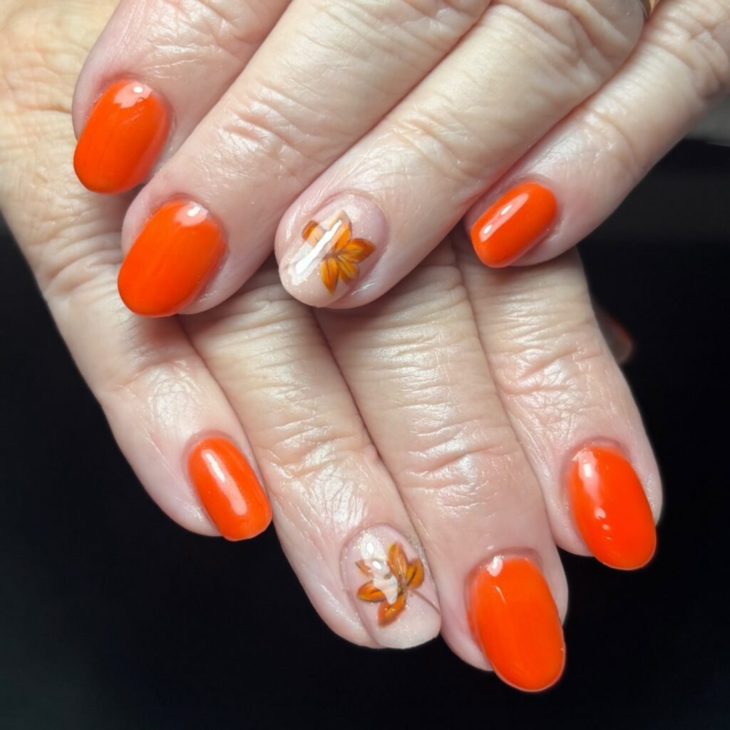  Bright Orange Florals