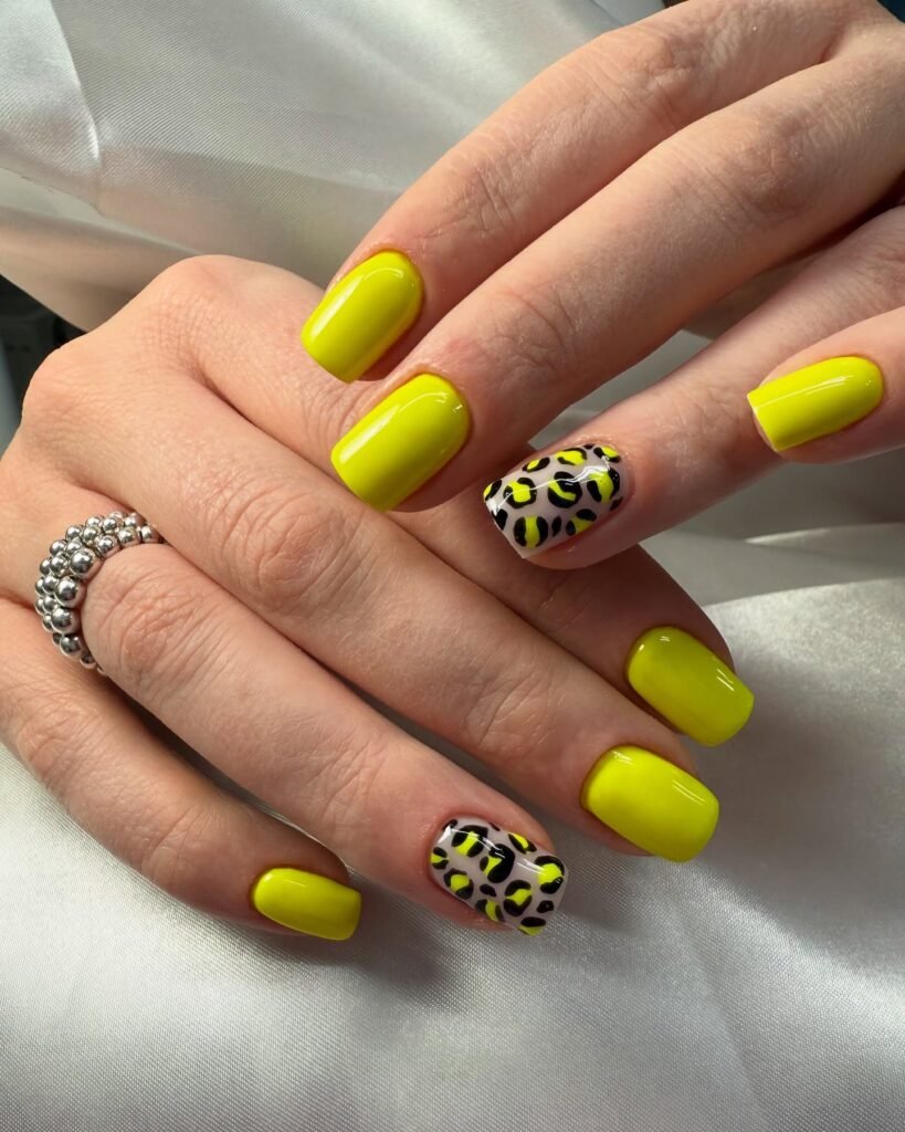 Bright Yellow Leopard