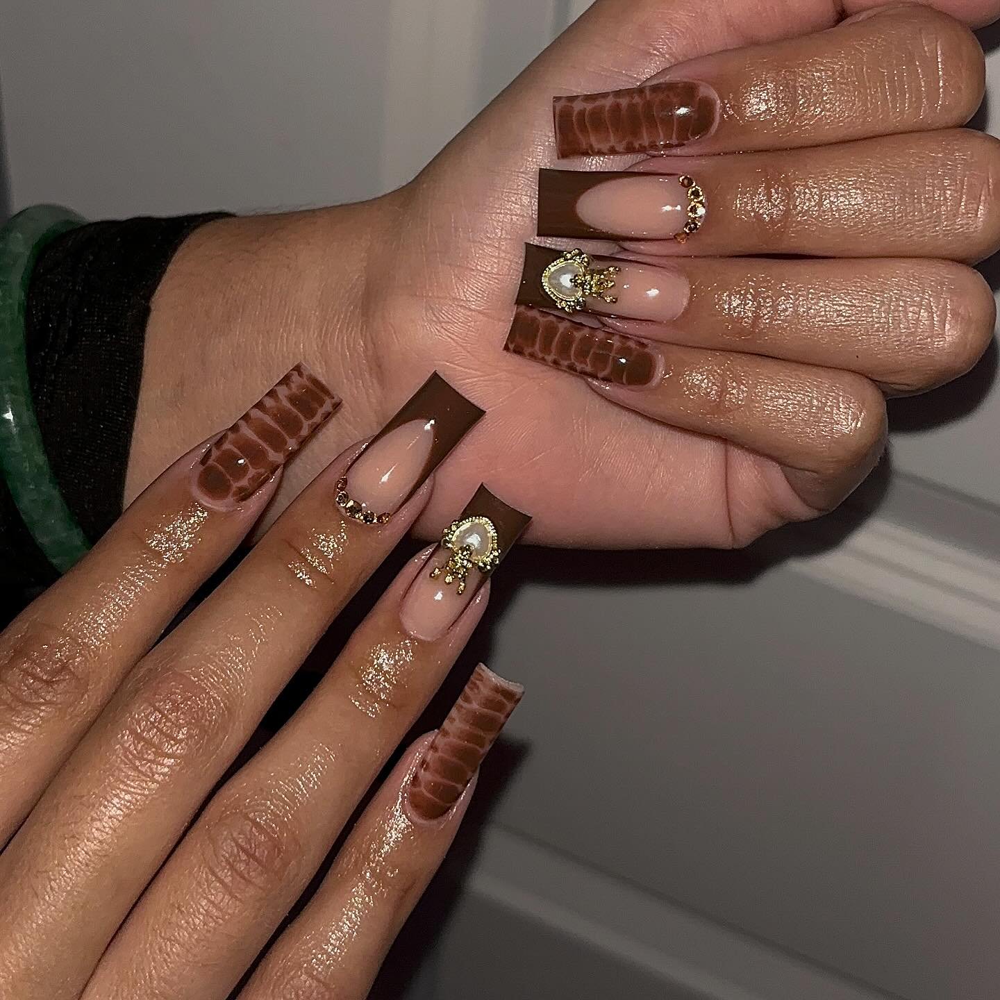 brown nail ideas