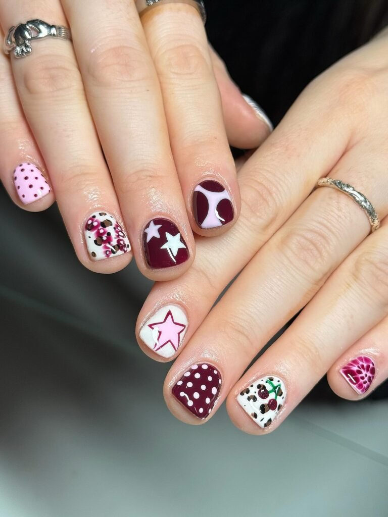 Burgundy Playful Mix