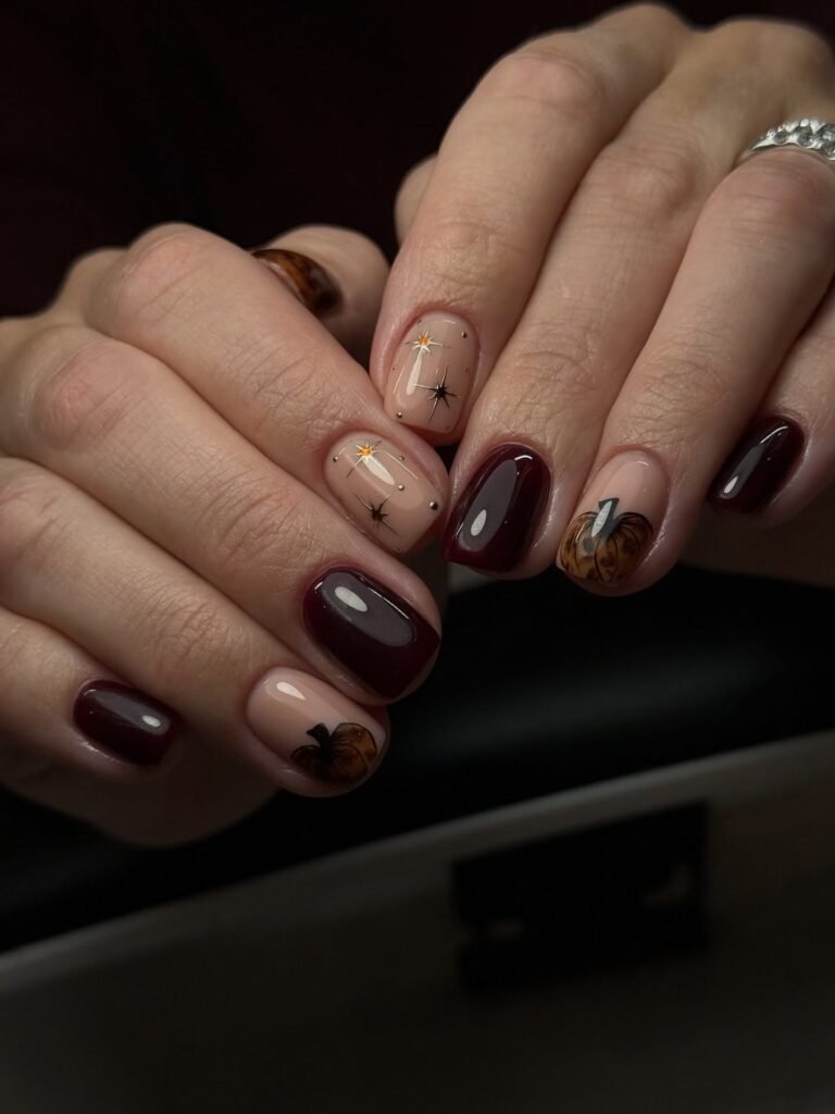 Burgundy Pumpkin Glow