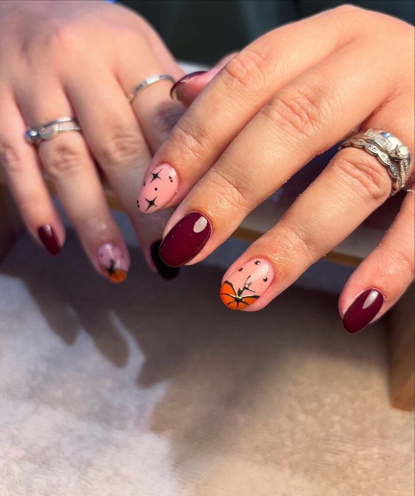 Burgundy Pumpkin Tips