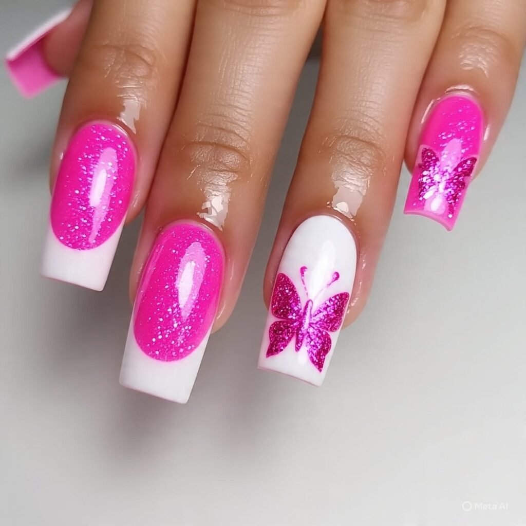 Butterfly French Pink