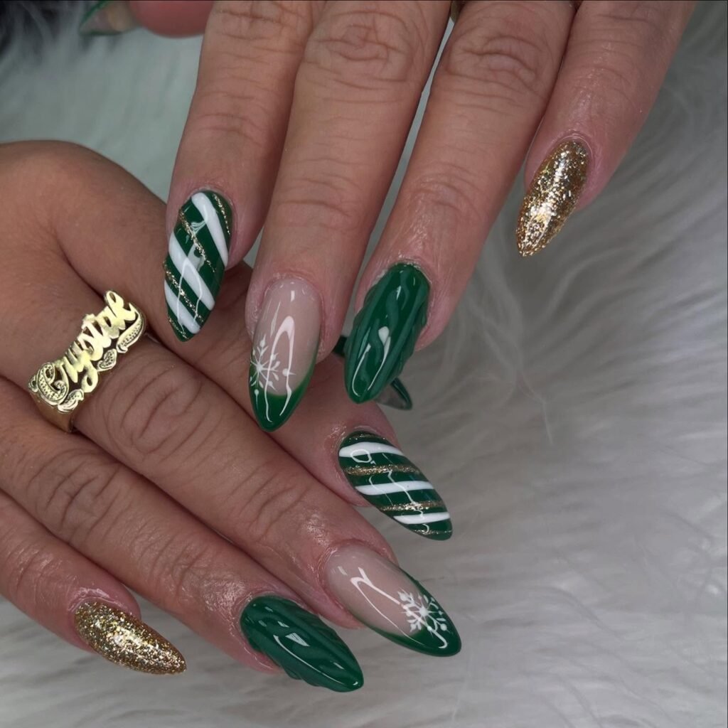 Candy Stripe Green