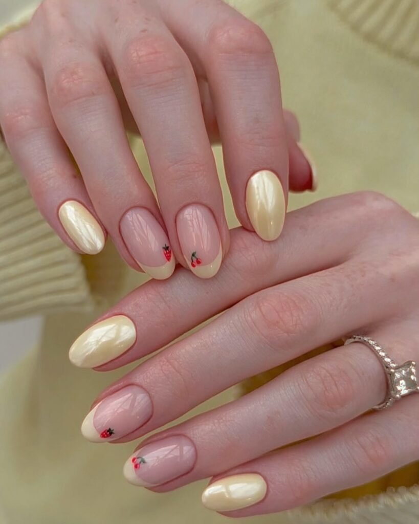 Cherry Tip Nails