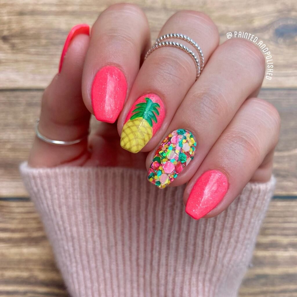 Coral Pineapple Confetti