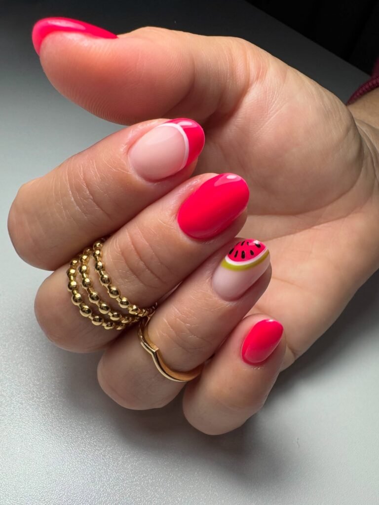 Pink French with Watermelon
