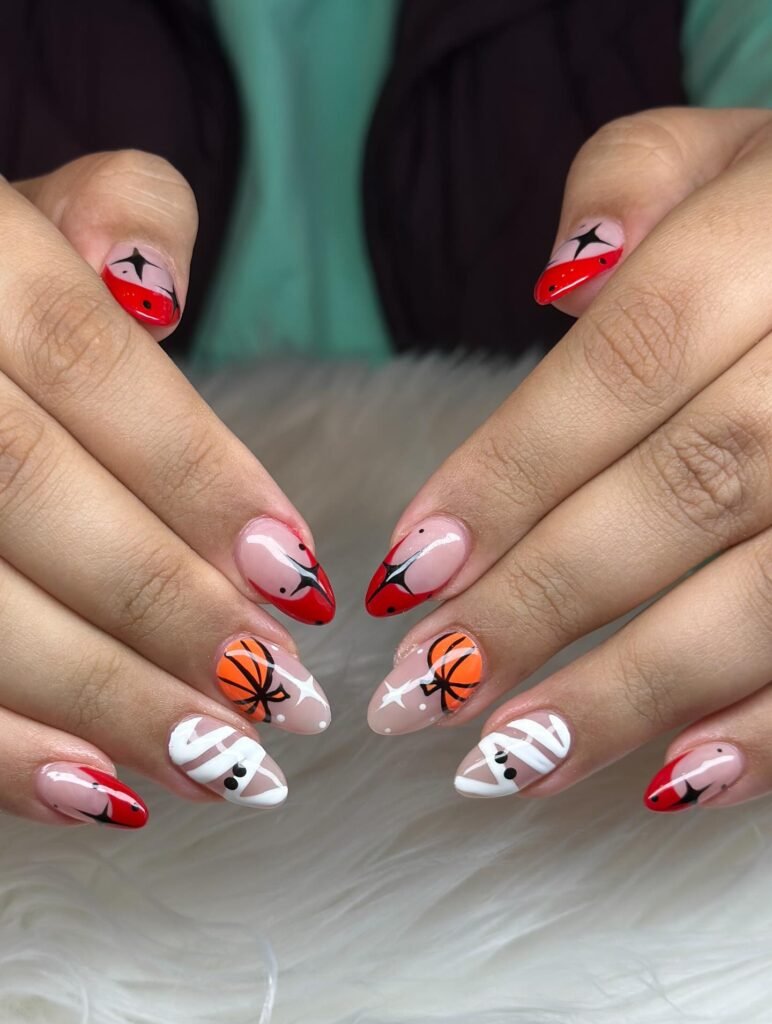 Cute Pumpkin Mummies