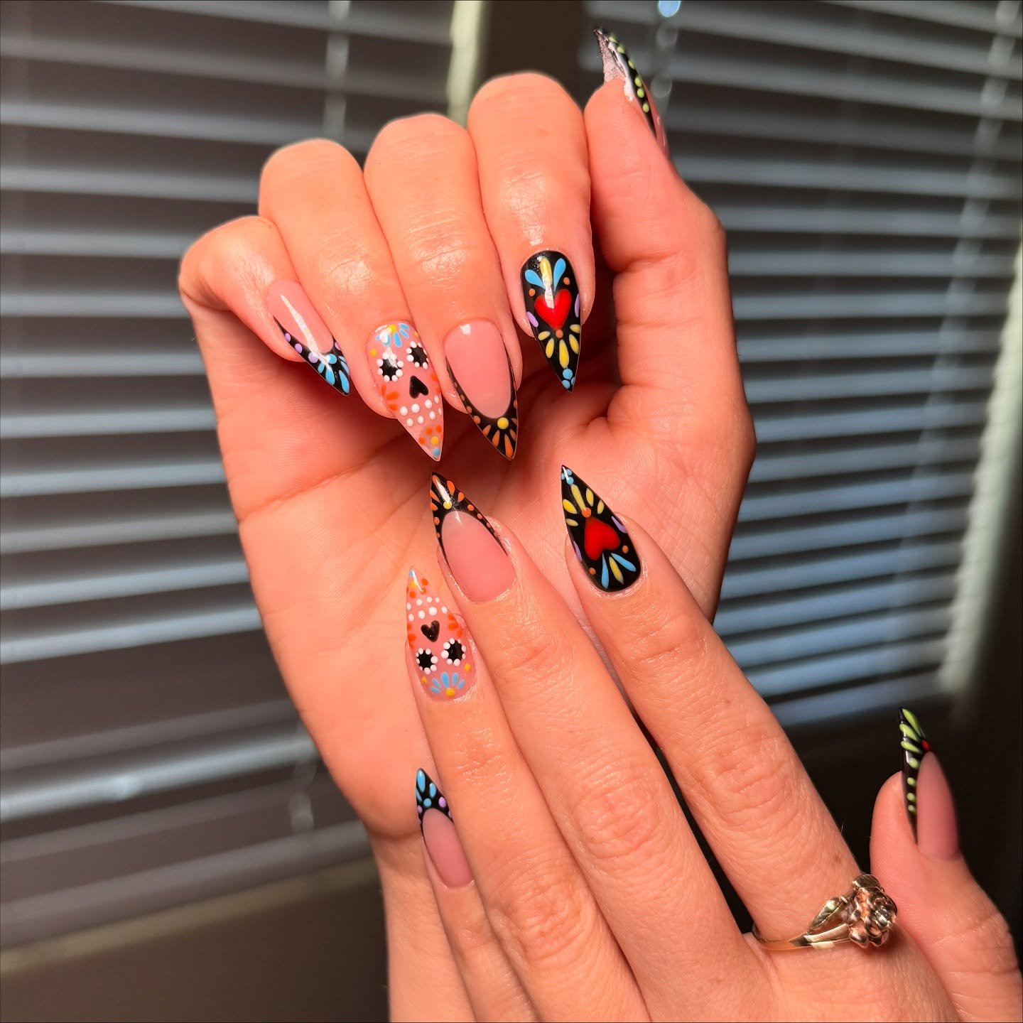 Dia de los Muertos Nails