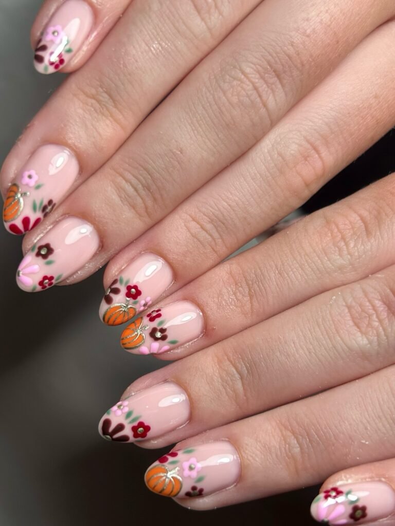 Floral Pumpkin Garden