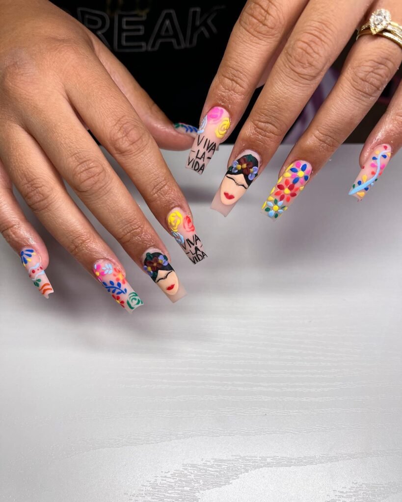 Frida Fiesta Nails