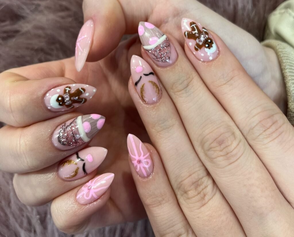 Gingerbread Pink Cuties