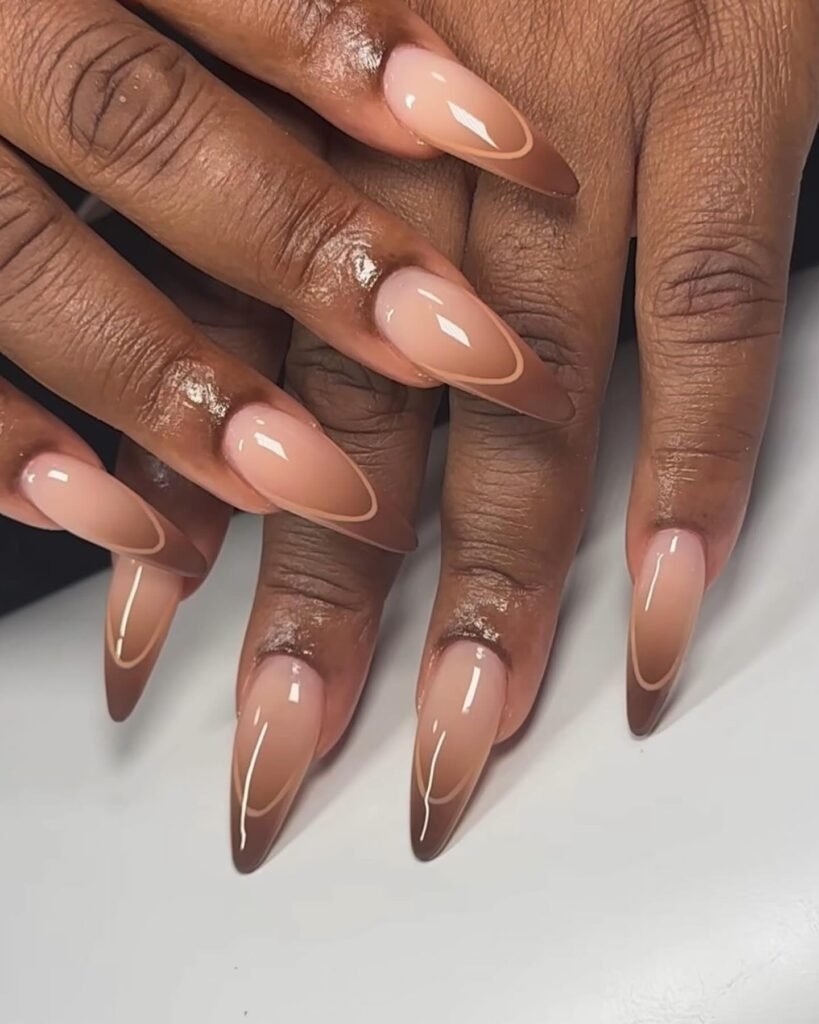 Glossy Nude Almond