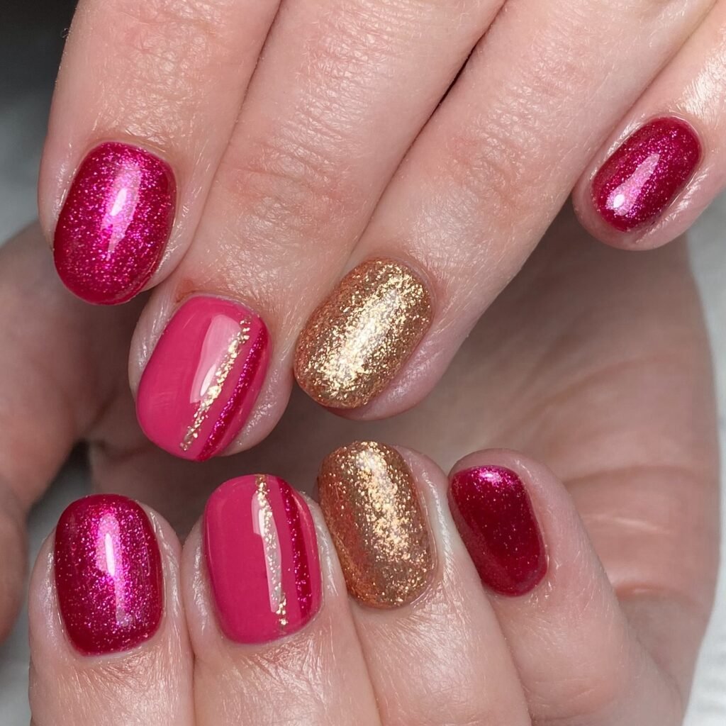 Gold Accent Pink
