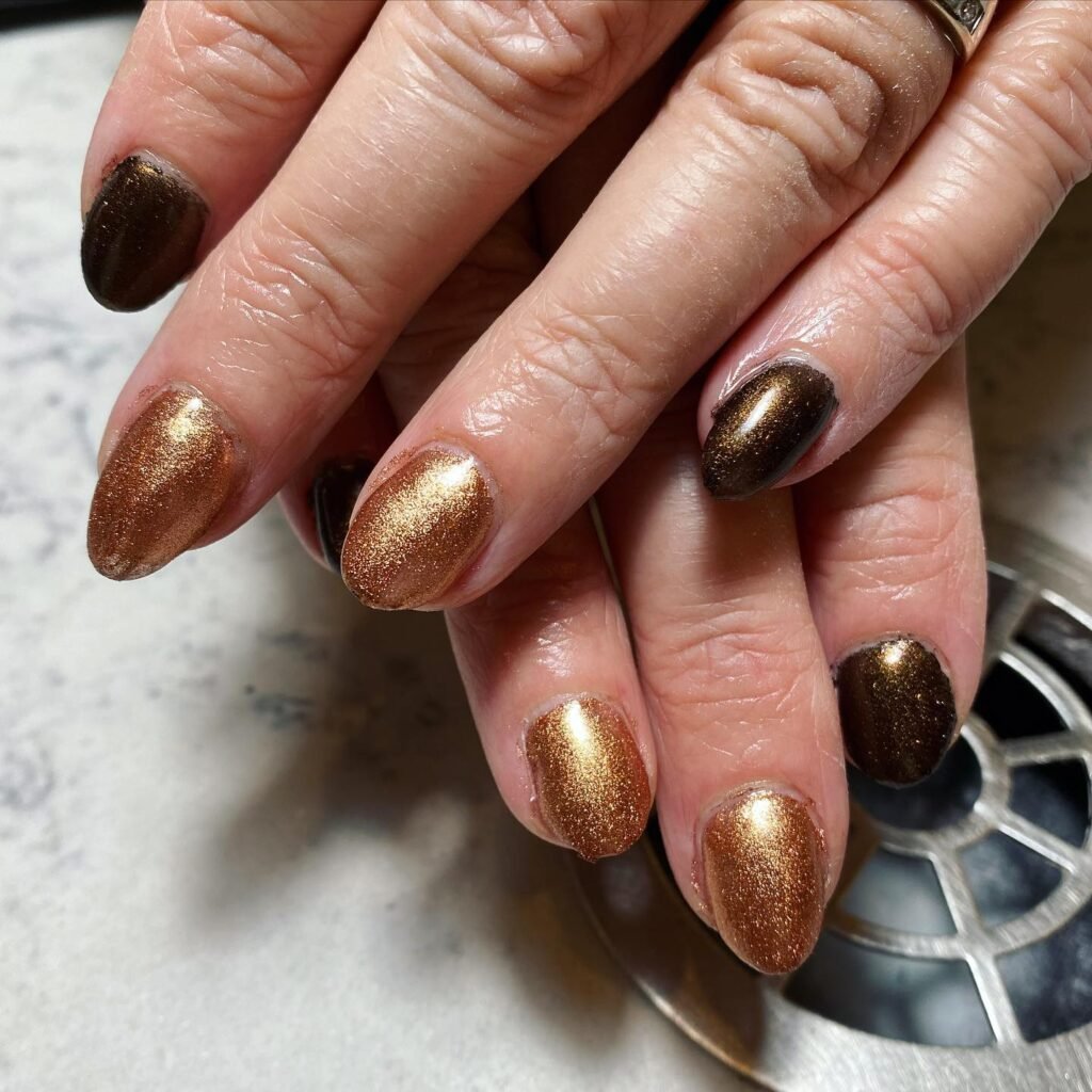Gold Brown Sparkle