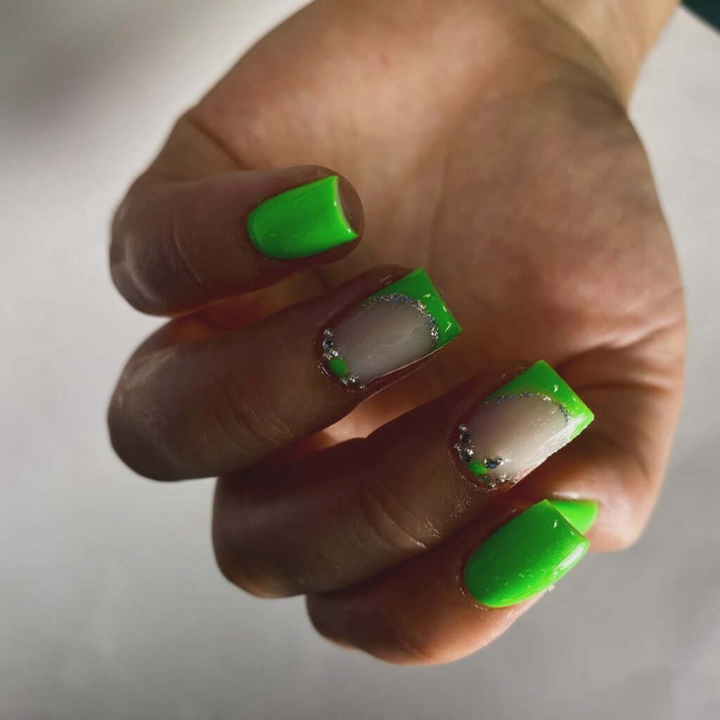  Green Crystal French