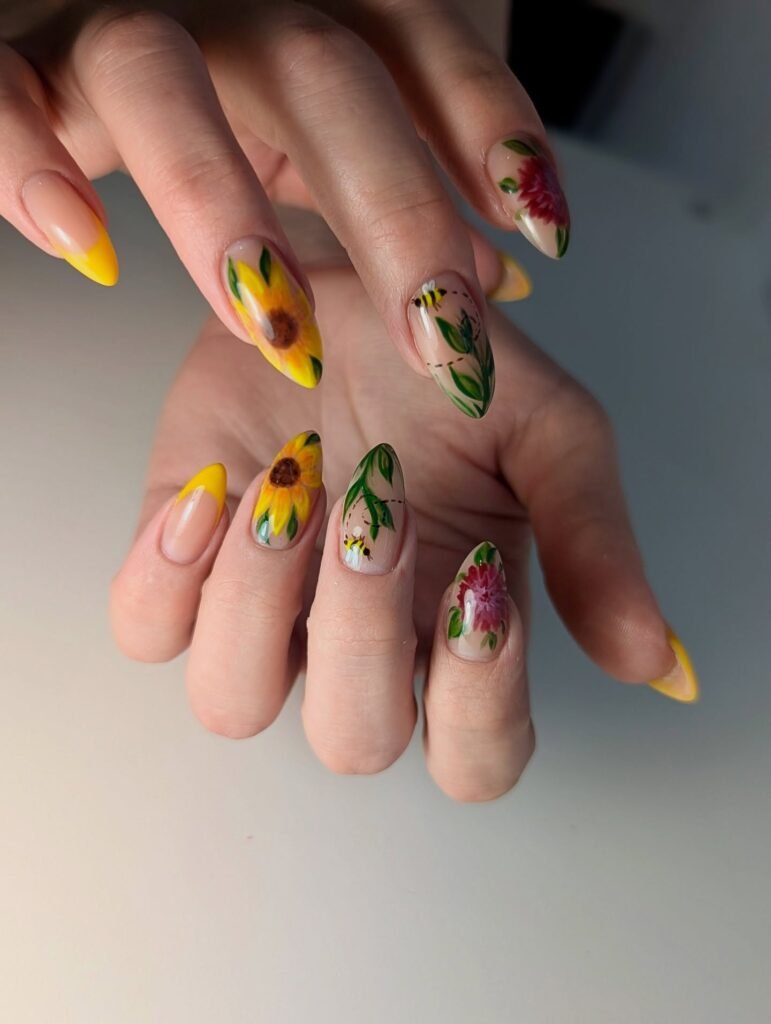 Hand-Painted Sunflower Mix