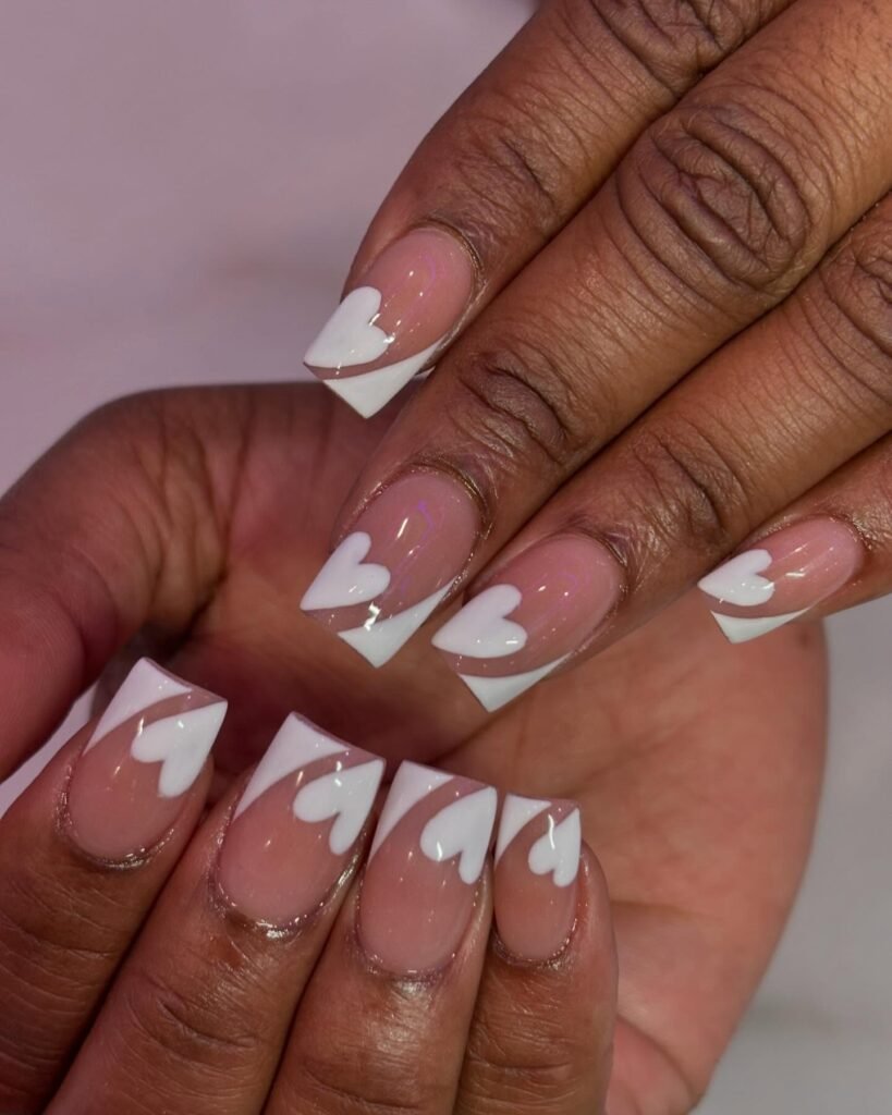 Heart French Tips