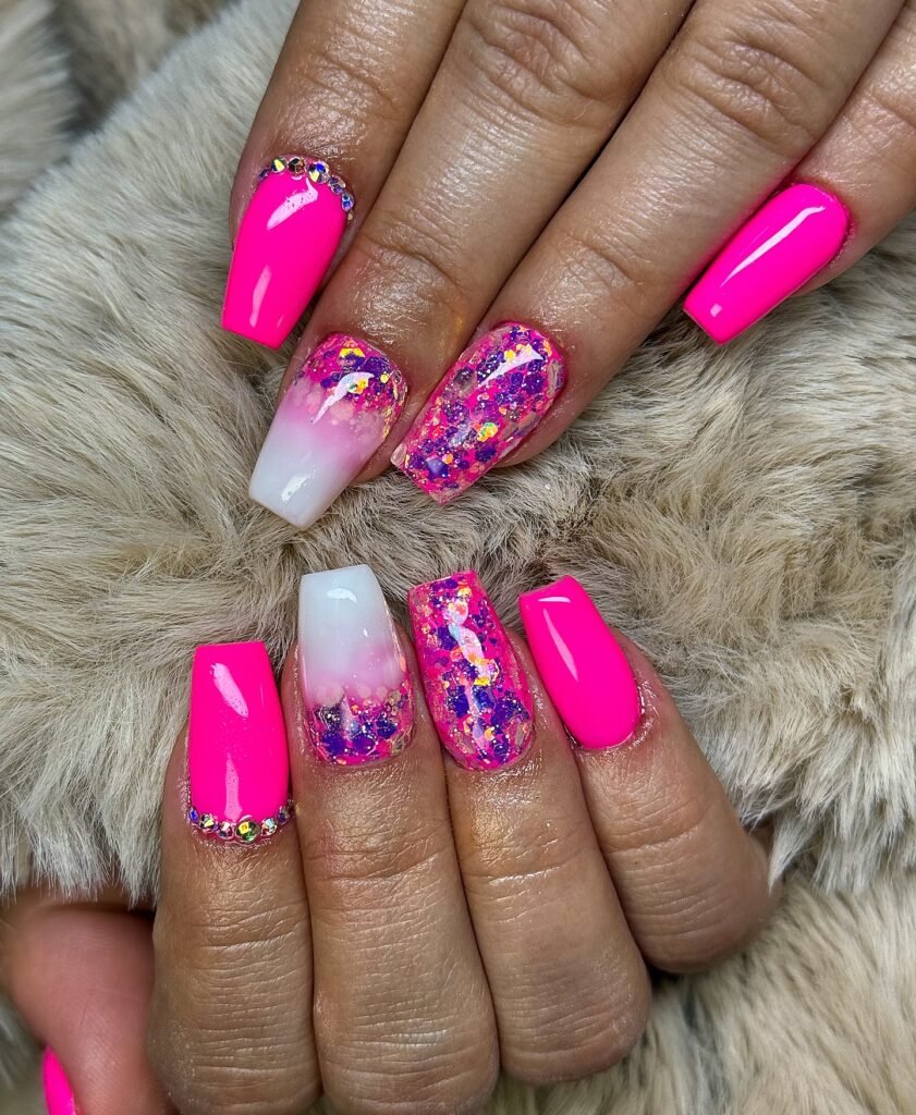Hot Pink Glitter Mix