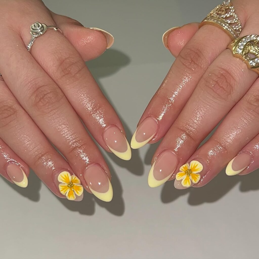 Lemon French Tips