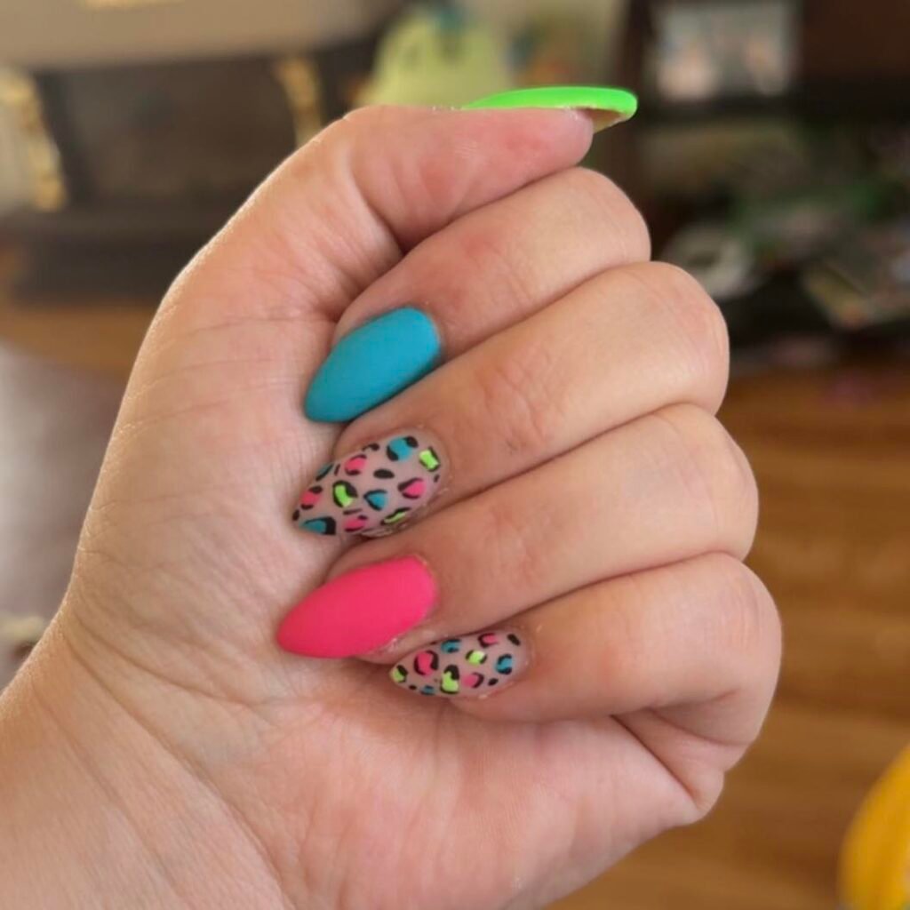 Matte Neon Leopard