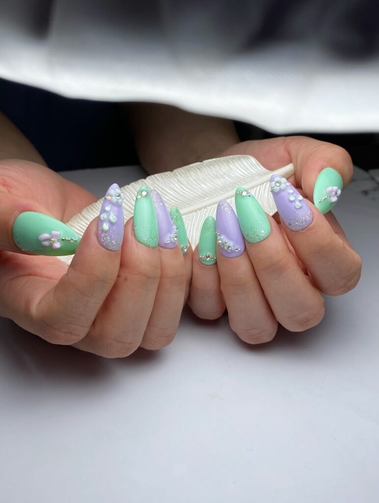 Mint Lavender Blooms