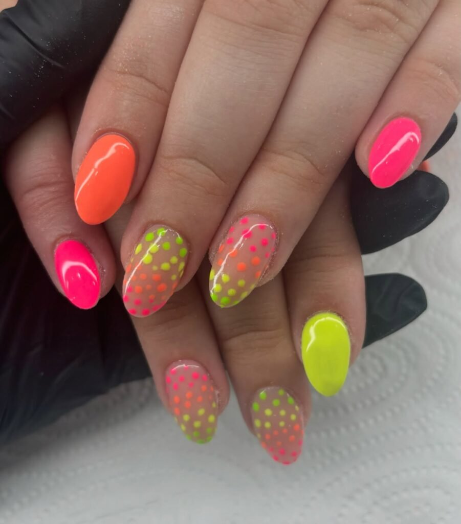  Neon Polka Party